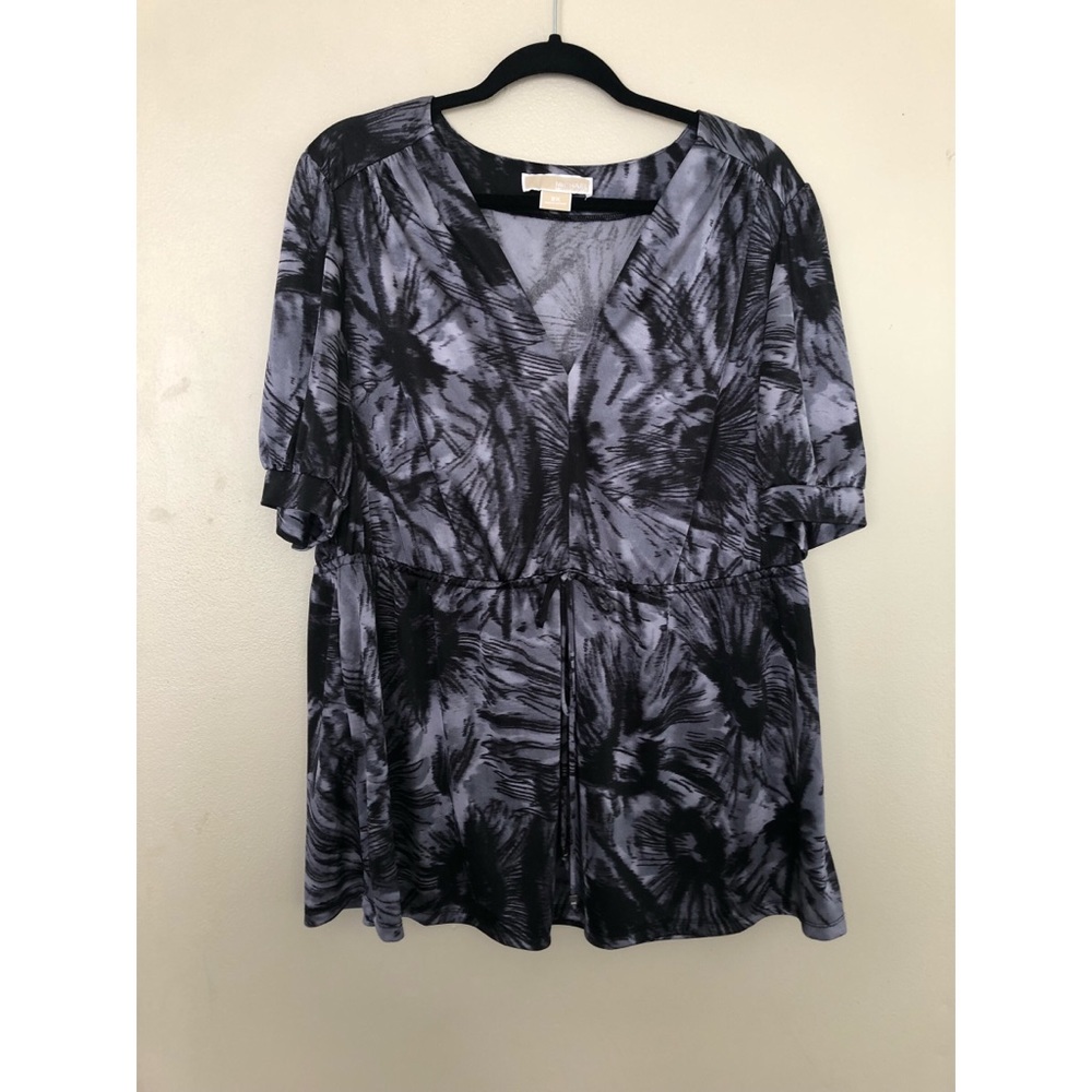 MICHAEL Michael Kors Watercolor Babydoll Tunic Top